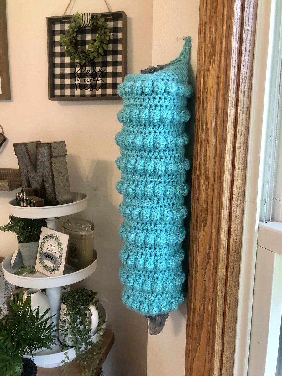 Crochet grocery cheap bag holder