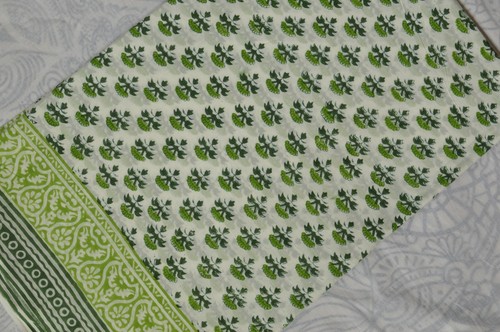 2.5 Yard New Design Floral Print & Cotton Fabric Indian Handmade Art Print_802 - Picture 2 of 10