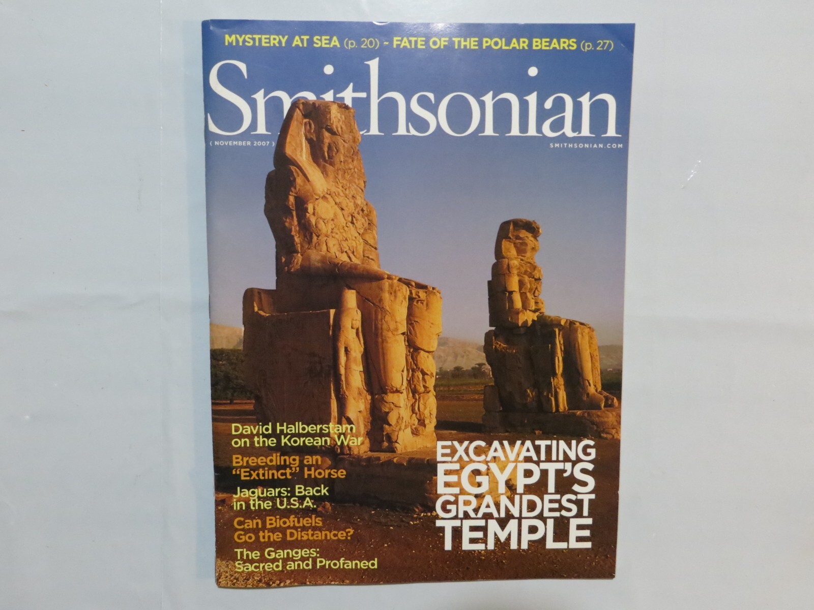 Smithsonian Magazine November 2007 Excavating Egypt's Grandest Temple ...