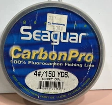 Seaguar CarbonPro Fluorocarbon Fishing Line 4# 150 Yd New/Old Stock