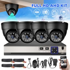 4CH H.265+ 5MP Lite 4K HD Outdoor CCTV Home Security Camera System Kit with DVR
