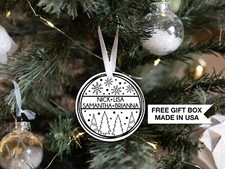 Personalized Family Christmas Ornament Our First Home Ornament