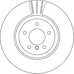 2X TRW DF6624S Bremsscheibe FüR BMW-image