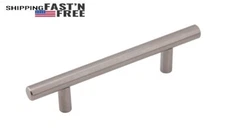 Silverline Hollow T Bar Pulls Cabinet Hardware Handle Stainless steel Euro Style