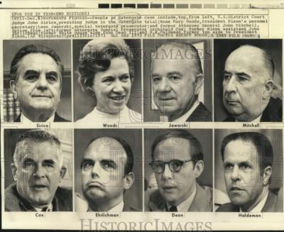 1973 Press Photo The Watergate Scandal personalities - now48013