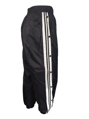 Mens Lined Windbreaker Track Sports Pants Ankle Zipper