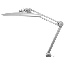 Semplix LED Arbeitsleuchte Tischlampe silber (182 LEDs/dimmbar/Tischklemme)