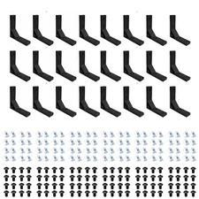 24pcs 80/20 Angle Corner Joint Bracket with Screws for 2020 Aluminum Extrusion