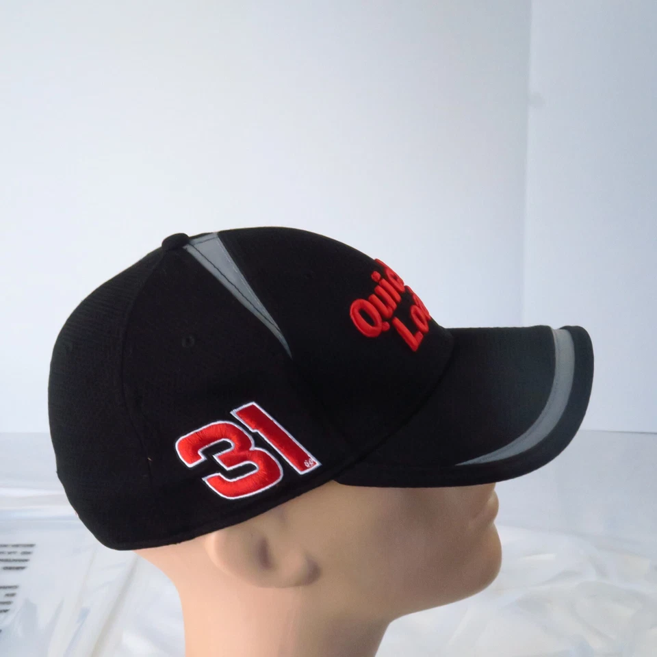 Gorra New Era Quicken Loans 39Thirty negra roja bordada M/L NASCAR Newman Foto 4 de 4