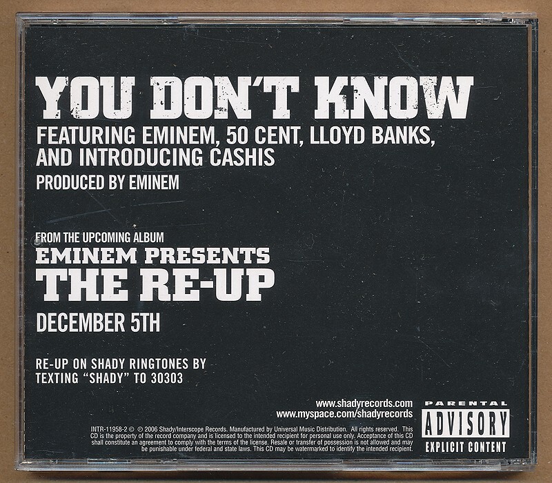 Eminem / 50 Cent / Lloyd Banks - You Don't Know RARE promo radio