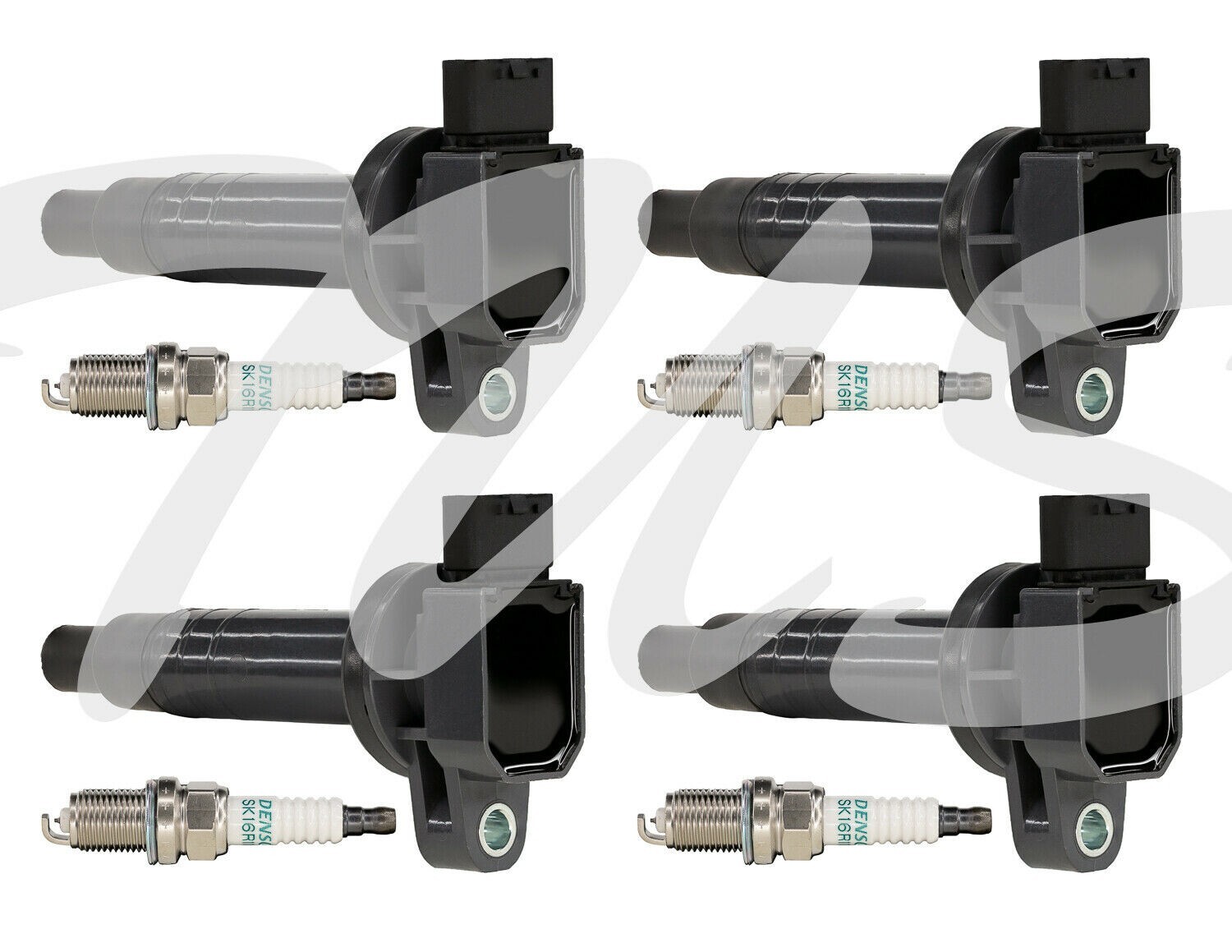 4 Ignition Coil  4 Genuine Toyota Spark Plug 2015 Toyota Yaris 1.5L L4 UF316