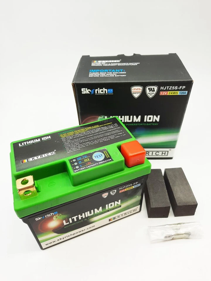 SKYRICH Batterie Lithium-Ion LiFePO YTZ5S/YTX4L-BS/YTX5L-BS (HJTZ5S-FP)