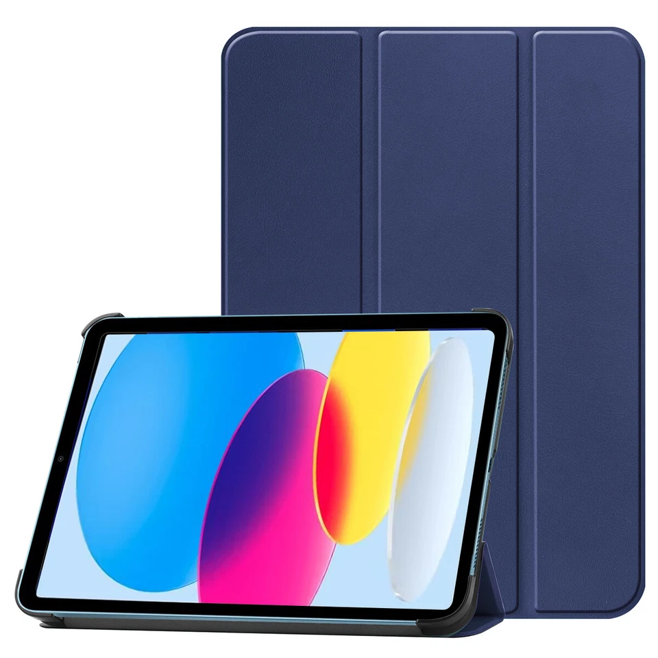 Funda inteligente con soporte de cuero tipo folio de 10,9 pulgadas para Apple iPad 10.ª generación Foto 2 de 4
