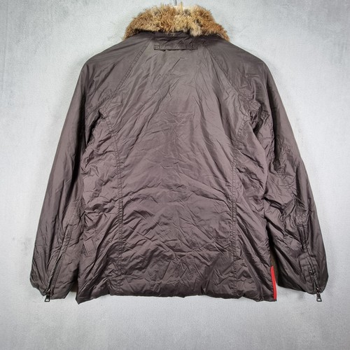 Prada Jacke Damen Größe 40 Braun Fellbesatz Kragen Goretex - Bild 9 von 22