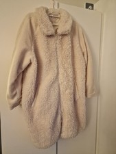 Only Carmakoma Plus Curve Cream Teddy Boucle Coat Xl