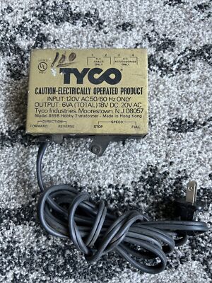 Tyco Model 899B Hobby Transformer Railroad Train Power Pack. UNTESTED