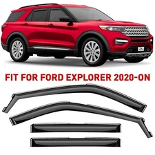 Rain Guards Vent Visors Shade for 2020-2025 Ford Explorer SHATTERPROOF