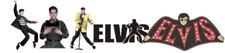 ELVIS PRESLEY 5 Pc HQ Waterproof Decal Sticker