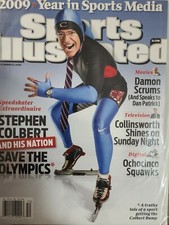 Stephen Colbert Sports Illustrated Newsstand Edition Olympic Speed Skating 