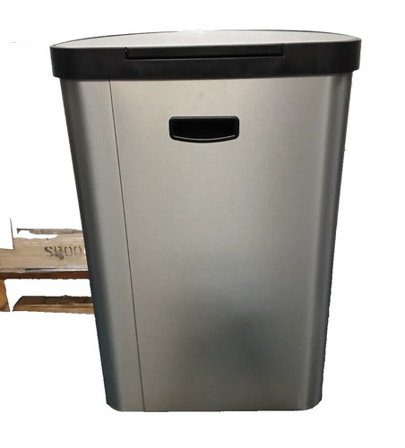 Kohler 45L Curved Semi-Round Stainless Steel Step Trash Can | Soft-Close Lid - Picture 3 of 4