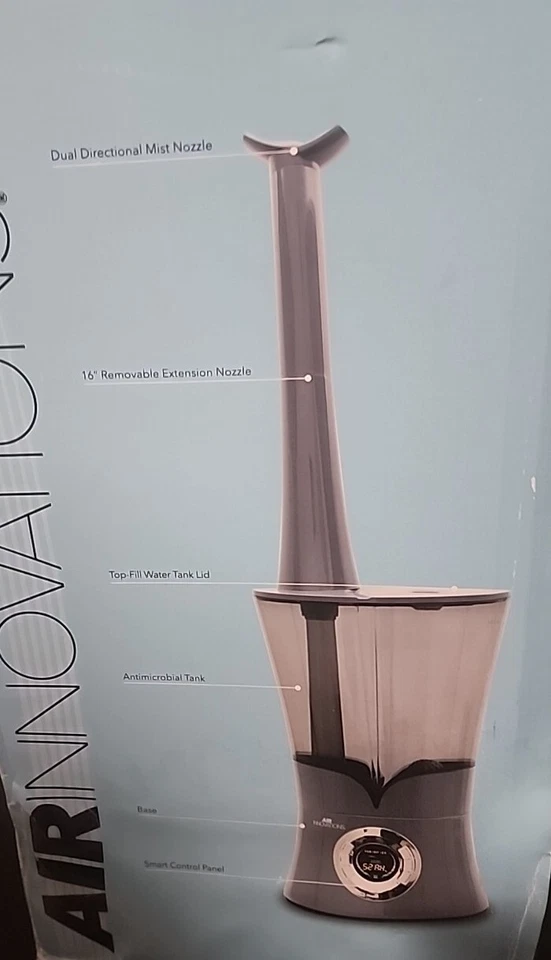 Humidificador inteligente tanque Air Innovations Clean Mist MH-901D negro platino Foto 3 de 4