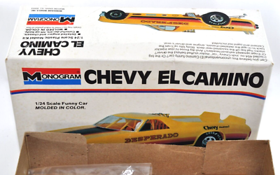 Vintage Monogram Desperado Chevy El Camino Funny Car 1/24 Model