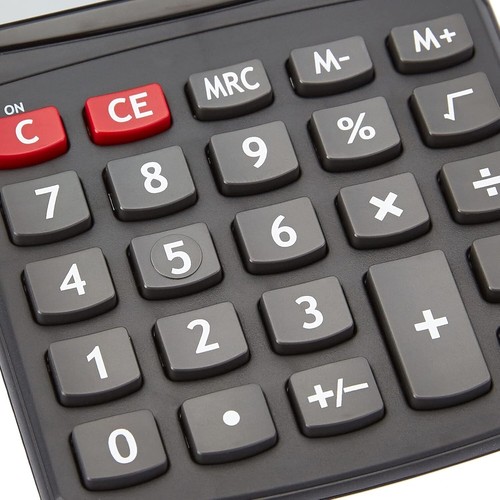 Amazon Basics LCD 8-Digit Desktop Calculator, Portable and Easy to Use, Black, 1 - Bild 3 von 6