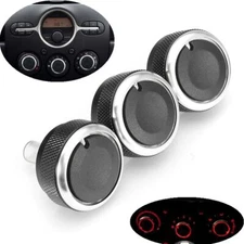 Switch Knob Heater Climate Control Buttons Dials Frame A/C For Mazda 2 / Demio