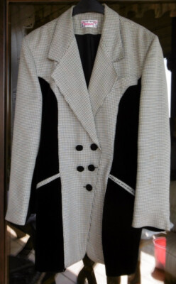 ''Casanova Paris'' Damen Blazer/Sakko/Jacke Schwarz/Weiß Pepita Gr. ca. 38/40 ???
