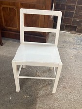 White Wooden Chair Children's Child's  Vintage Painted