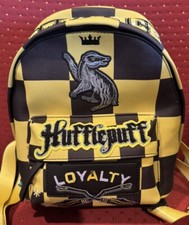 Fred Segal Harry Potter Checker Hufflepuff Mini Backpack NWT
