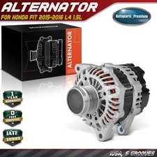 Alternator for Honda Fit 2015-2016 105Amp/12Volts CW 6-Groove Decoupler Pulley