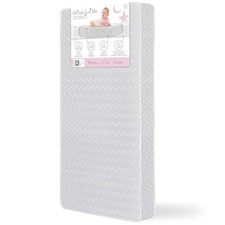 Greenguard Waterproof Crib Mattress Firm Support Infant Toddler Safe Sleep White