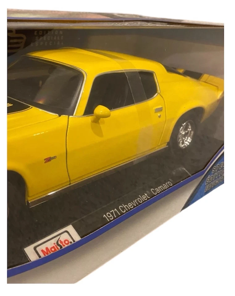 Coche diecast Maisto Special Edition 1:18 1971 Chevrolet Camaro Z28 nuevo caja sellada Foto 2 de 3