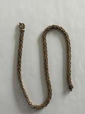 Vermeil Gold Over 925 STERLING SILVER BYZANTINE CHAIN 20” No Reserve!