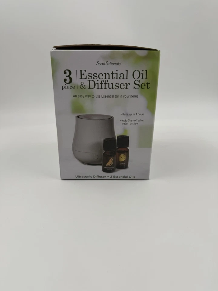 ScentSationals 100% PURE Essential Oils and Diffuser 3 Piece Set Lemon Orange - Image 2 of 4