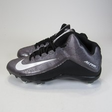 Nike Alpha Football Cleats Shoes Mens Size 9 Black Silver Dynamic Fit