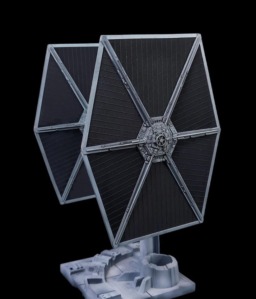 Star Wars Bandai 1/72 TIE Fighter Built & Painted - Image 3 of 4