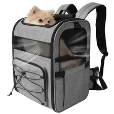 XUVIRA Dog Carrier Backpack for Small Dogs - Breathable Mesh Hiking Bag with ...