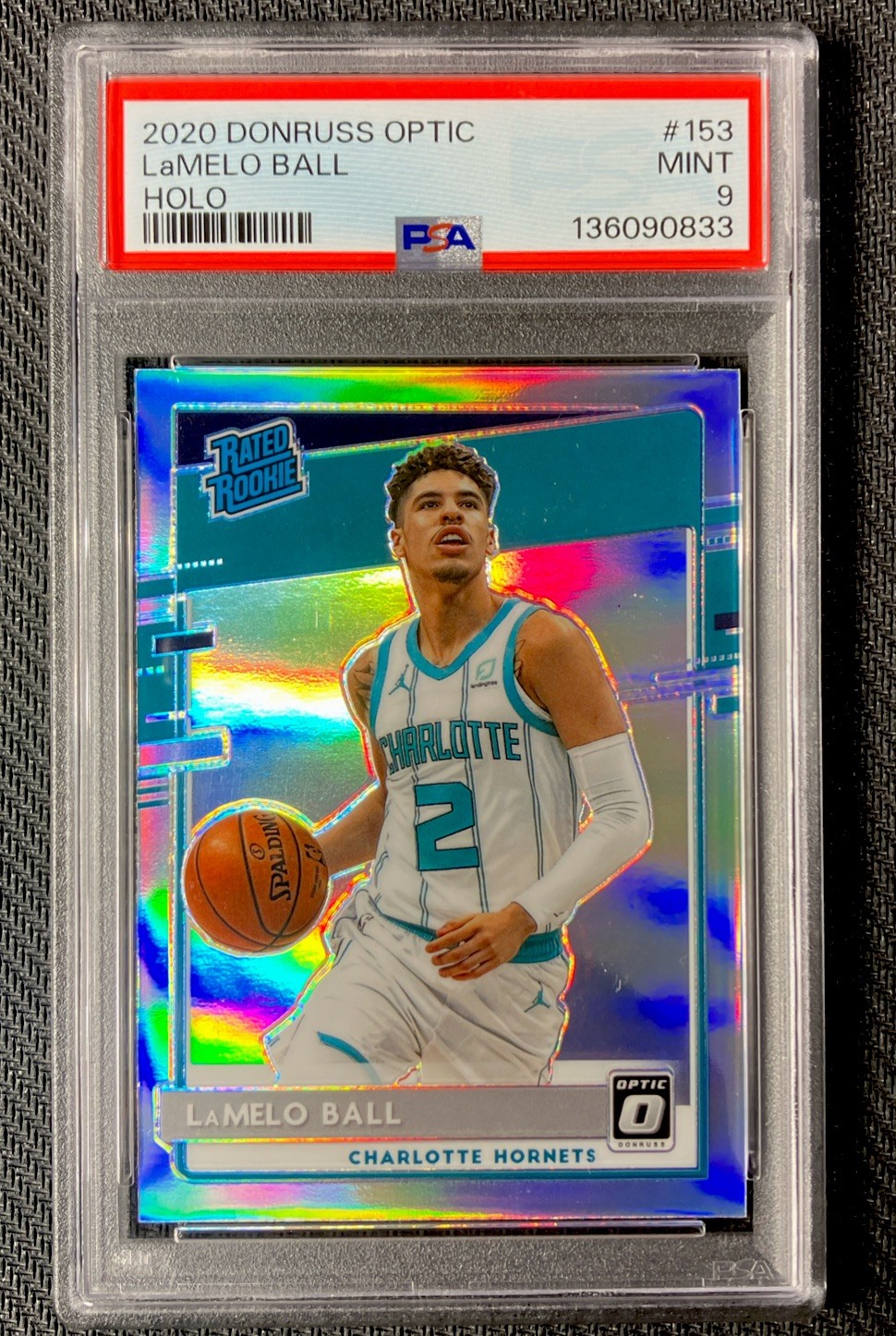 2020-21 Panini Donruss Optic - Rated Rookie LaMelo Ball #153 Holo Prizm (RC)