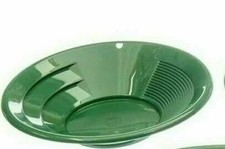 Sluice Monkey 100 Pack of 10 inch PANNING Gold Pans - Green Duel Riffles