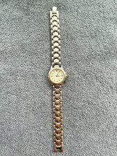 Vintage Citizen Ladies Quartz Watch Two-Tone White Dial Date Window New Battery