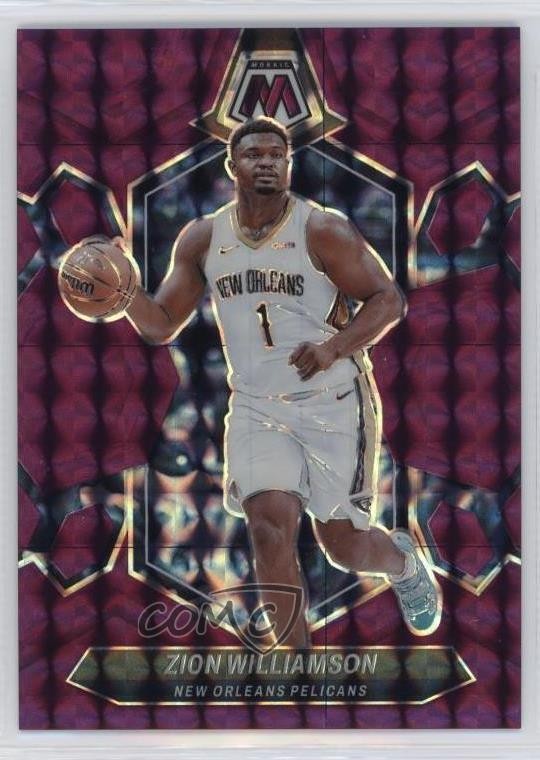 2023-24 Panini Mosaic Purple Mosaic Prizm /99 Zion Williamson #32