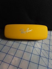 Ray-Ban Yellow Hard Shell Eyeglass Glasses Sunglasses Clamshell Small Case