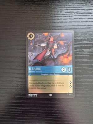 Disney Lorcana Whispers in the Well - Li Shang - Cold Foil #145/204