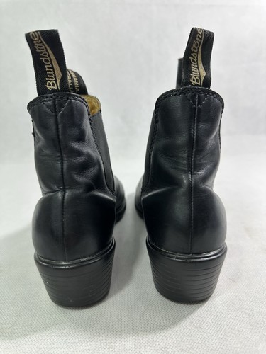 Blundstone Chelsea Heeled Boots Black Leather Womens US 6 Read - Picture 7 of 8