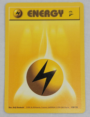 Pokemon/Nintendo ~ GAMEFREAK ~ 1999/2000 ~ 128/130 ~ Water Energy ~ 01
