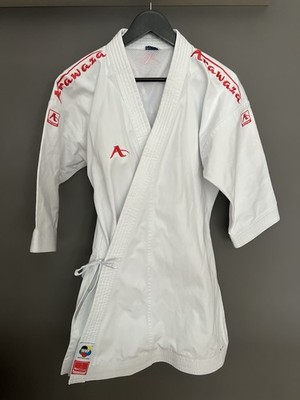 Arawaza Black Diamond Karate-Anzug (Gi) WKF Approved Jacke & Hose Weiß