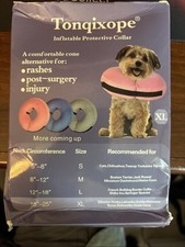 Inflatable Dog Collar-Soft Protective After Surgery, Rashes , Injury Donut
