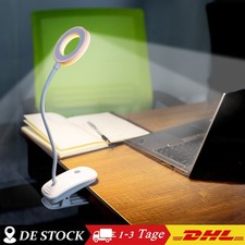 LED Leselampe Buch Klemme USB Bettlampe Flexibel Dimmbar 3 Modi Klemmlampe
